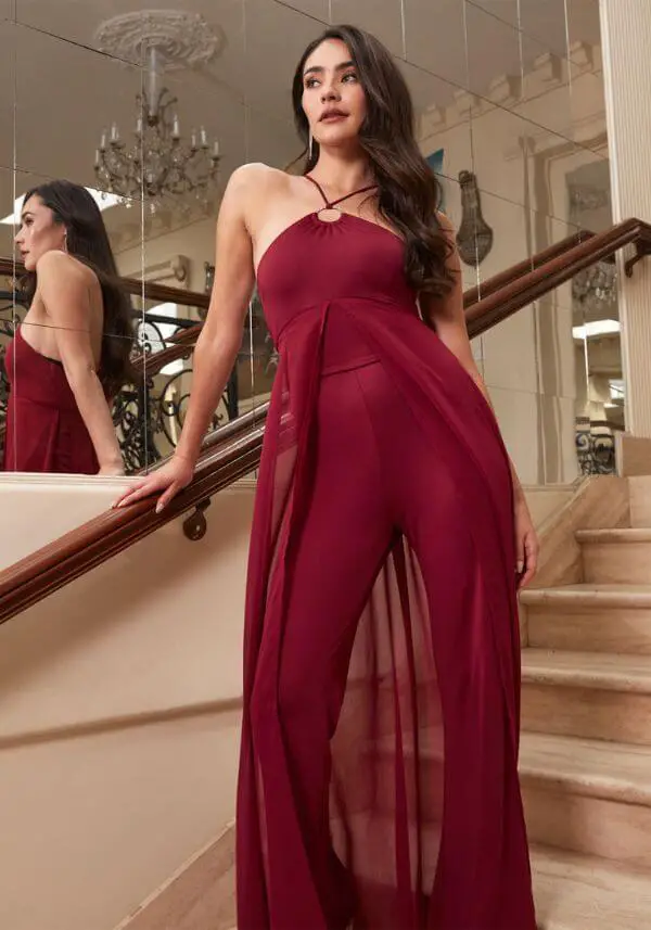 Formal Overlay Jumpsuit