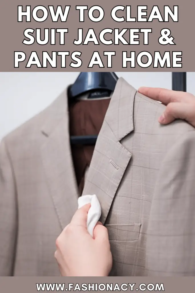 How To Clean Suit Jacket & Pants at Home