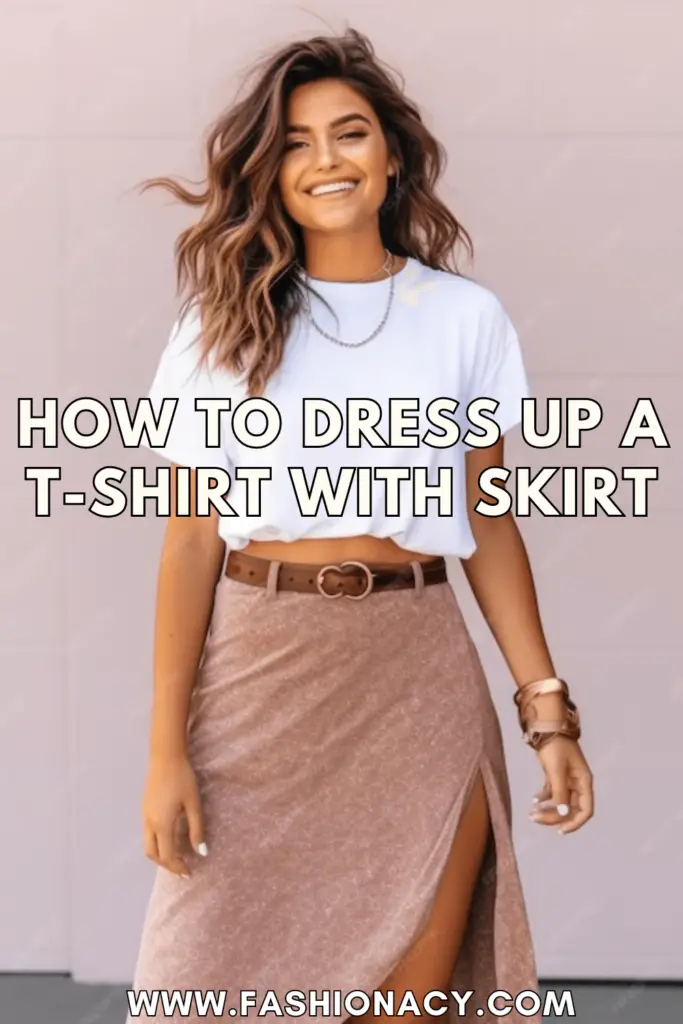 How to Dress Up a T-Shirt With Skirt