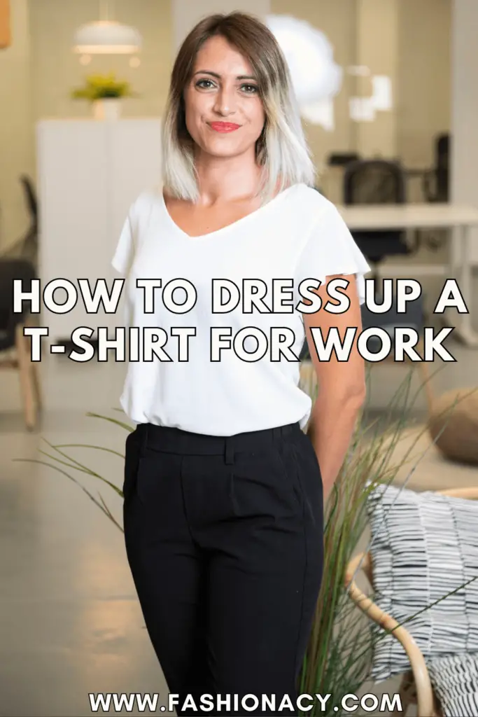 How to Dress Up a T-shirt Work