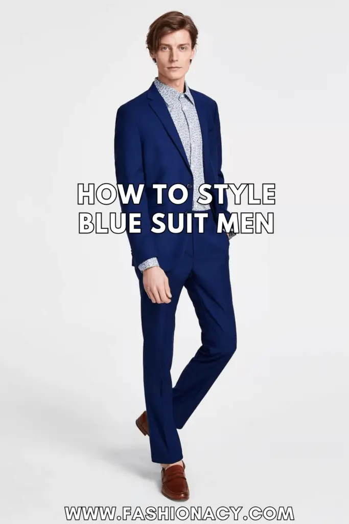 How to Style a Blue Suit Men