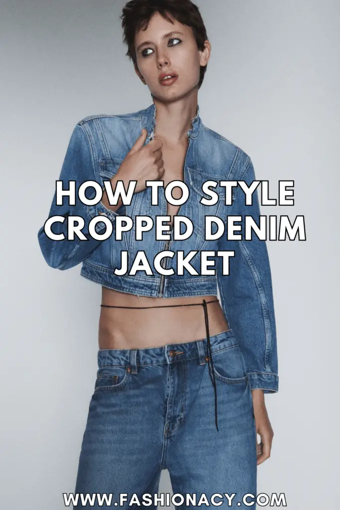 How to Style Cropped Denim Jacket