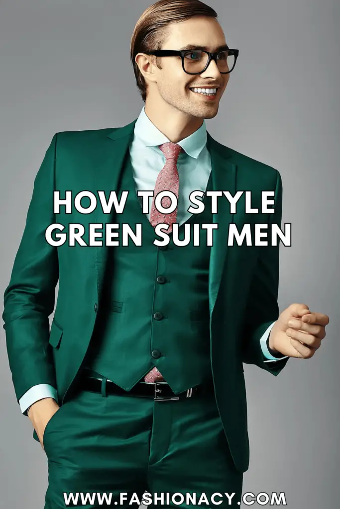 How to Style Green Suit For Men