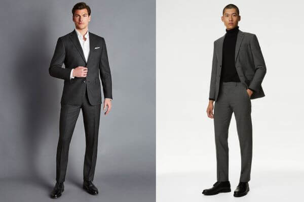 how to style a grey suit men
