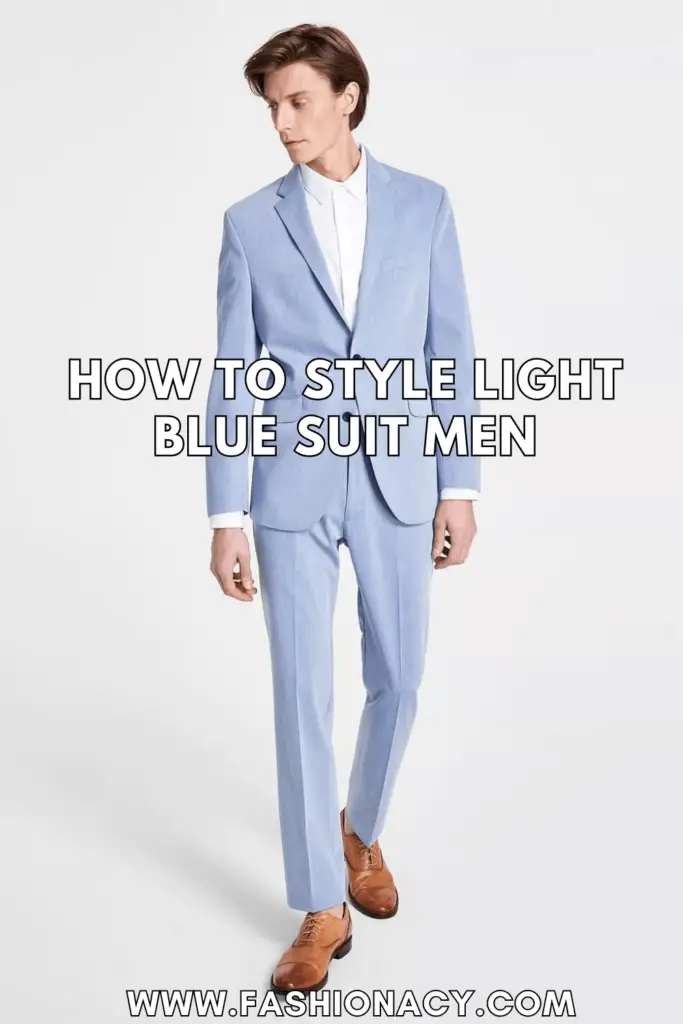 How to Style Light Blue Suit Men