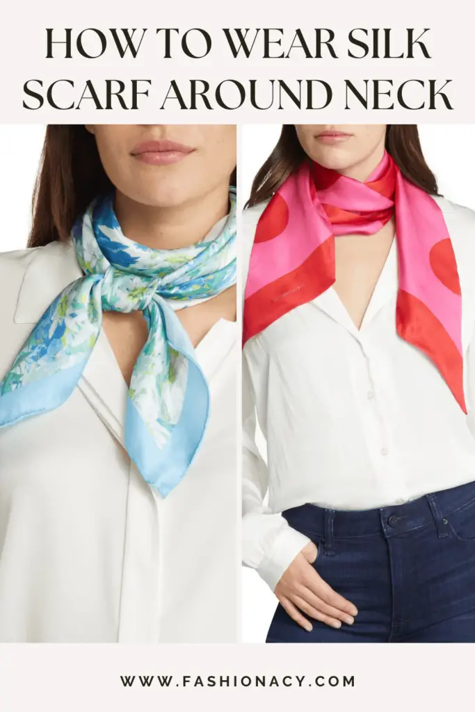 How to Wear a Silk Scarf Around Neck