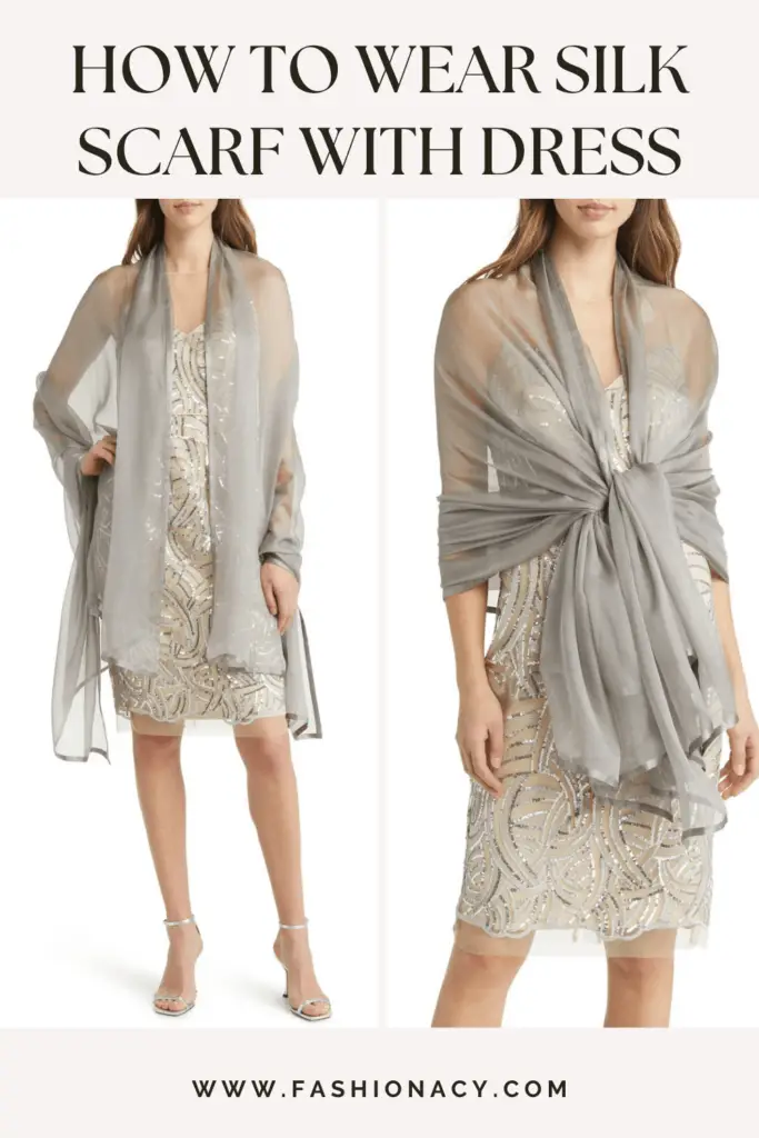 How to Wear a Silk Scarf With Dress