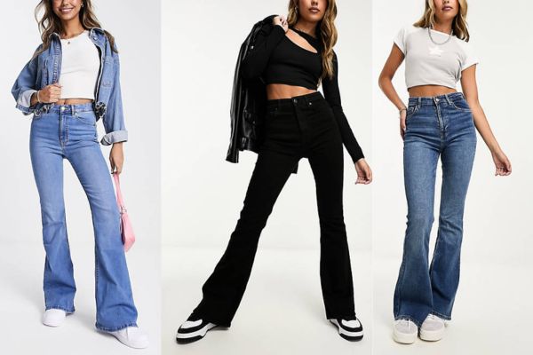 how to wear flare jeans