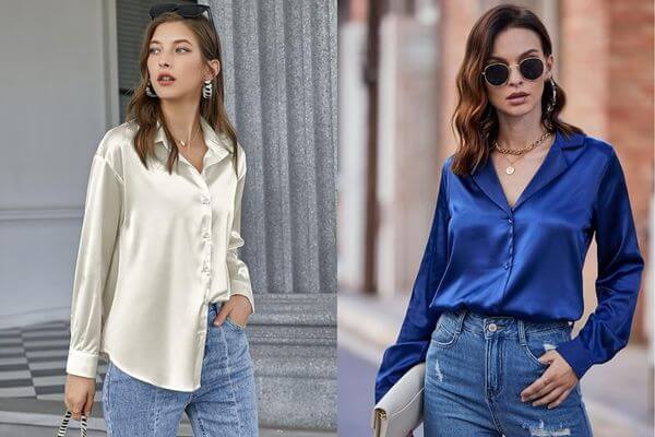 How to Wear Silk Blouse and Shirt