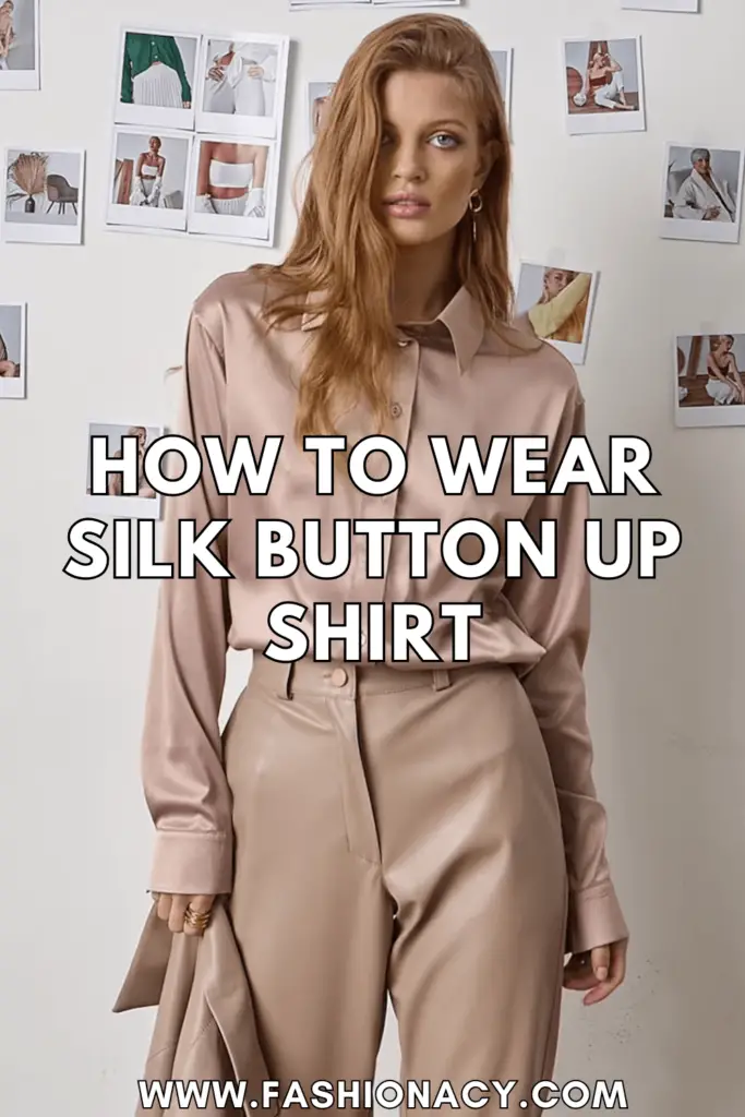 How to Wear Silk Button Up Shirt