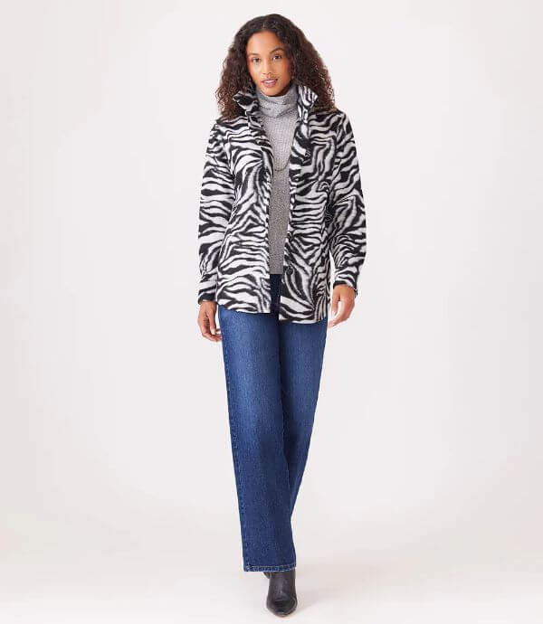 Zebra Jacket Outfit Style
