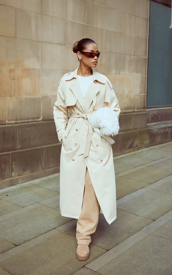 Beige Trench Coat Outfit Fall