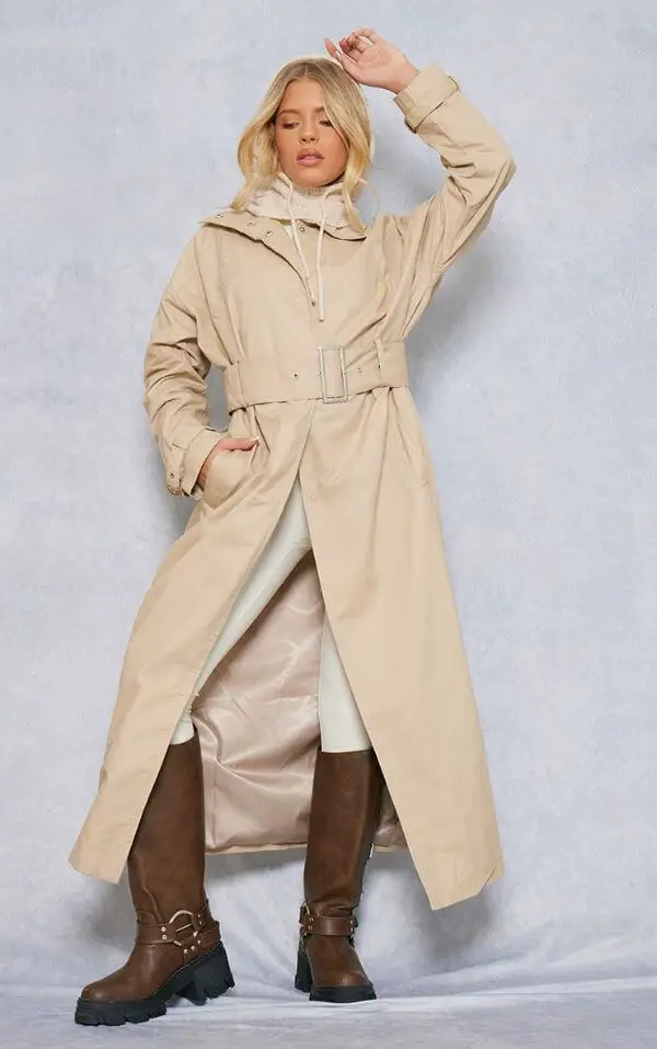 Beige Trench Coat Outfit Winter