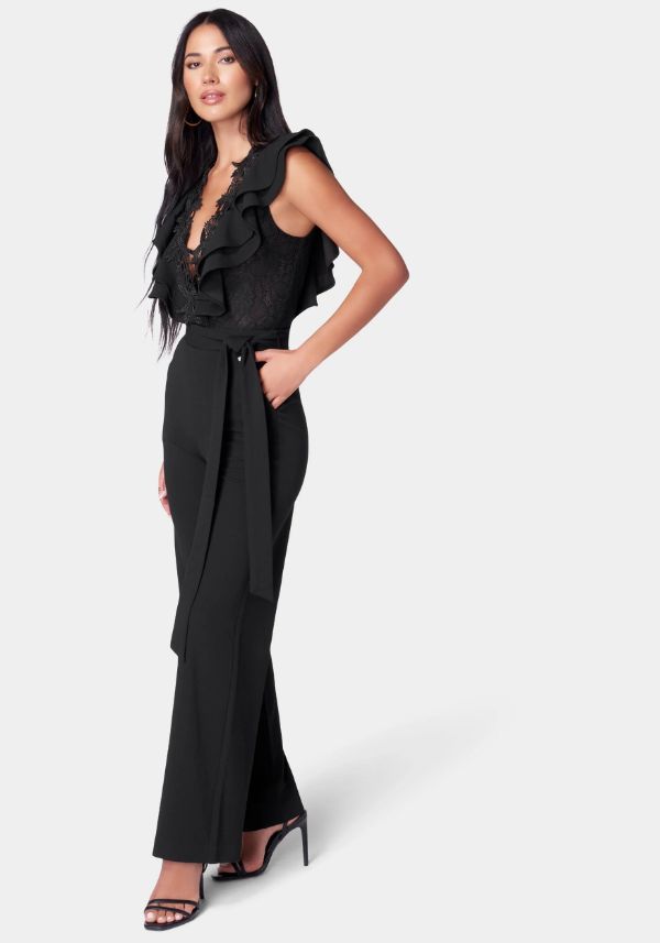 Black Palazzo Jumpsuit Outfit