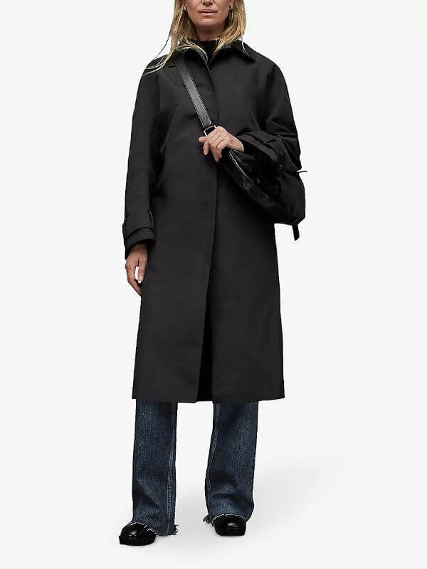 Black Trench Coat Outfit Casual