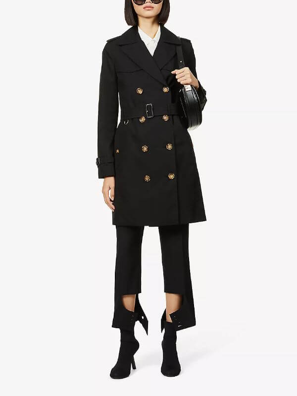 Black Trench Coat Outfit Classy