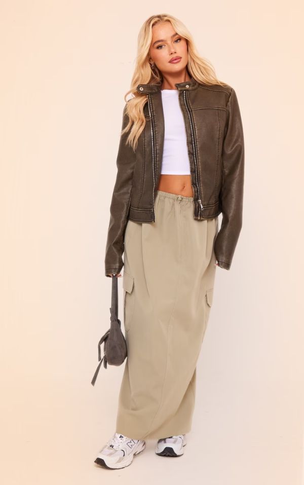 Cargo Skirt Outfit Fall