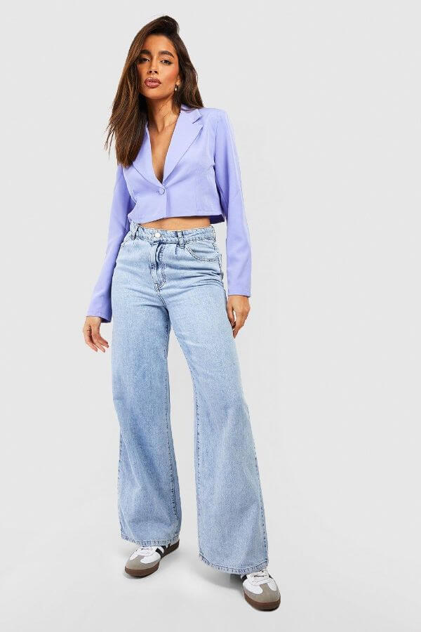 Cropped Blazer Outfit Casual