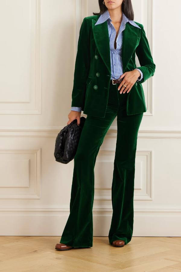 Green Blazer Work Outfit