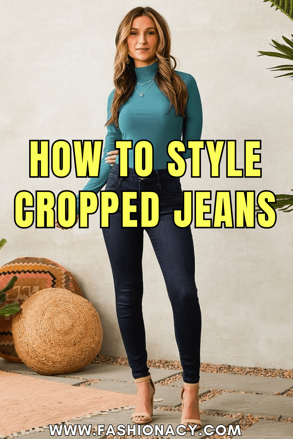 how to wear cropped jeans with booties