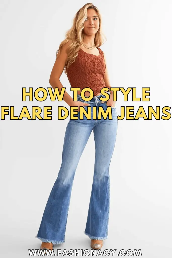 How to Style Flare Denim Jeans