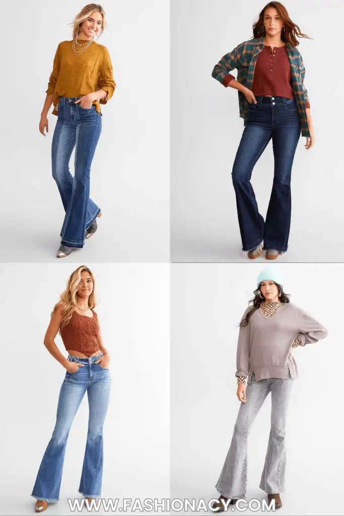 How to Style Flare Jeans Outfit Ideas