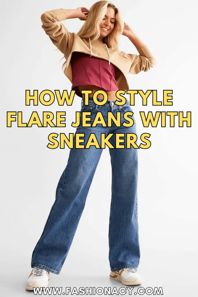 How to Style Flare Jeans With Sneakers