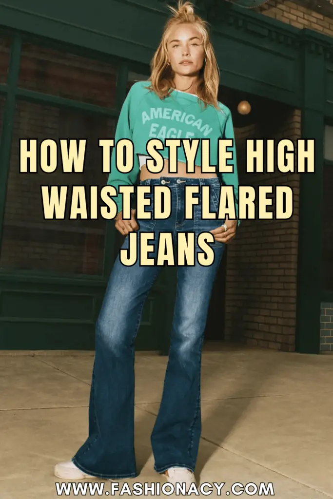 How to Style High Waisted Flared Jeans