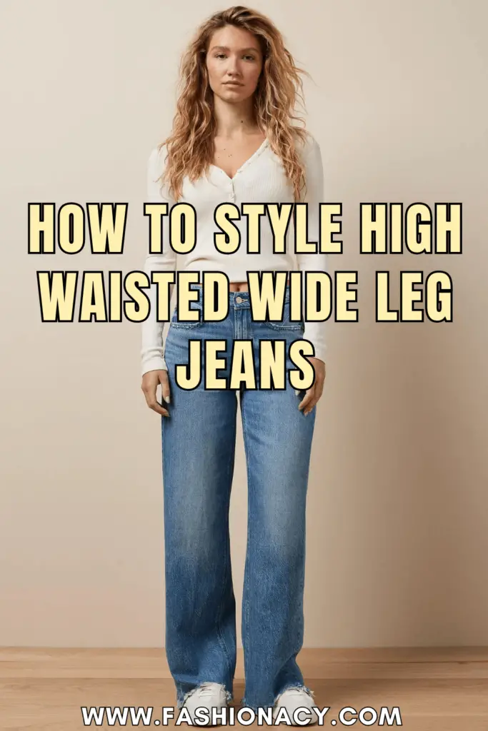 How to Style High Waisted Wide Leg Jeans