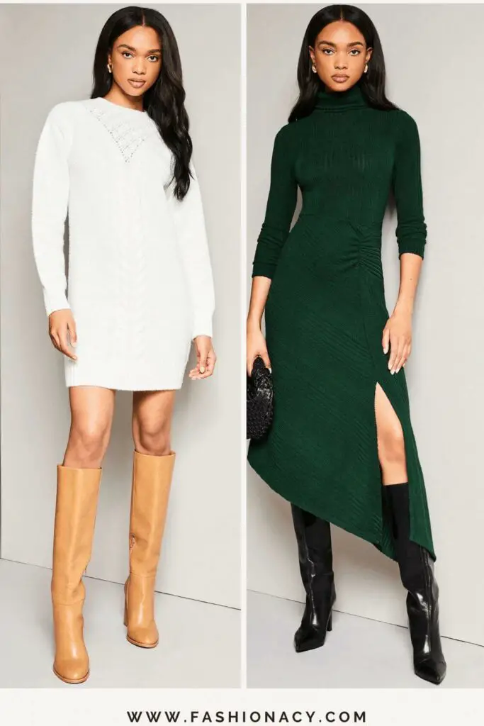 Jumper Dress Outfit Ideas