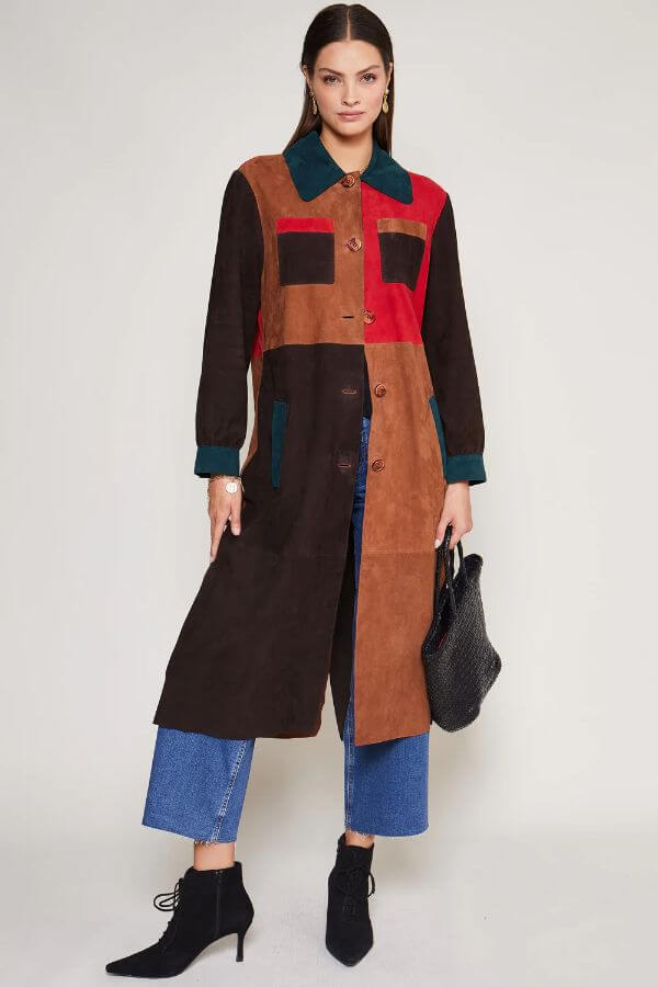 Patchwork Coat Outfit
