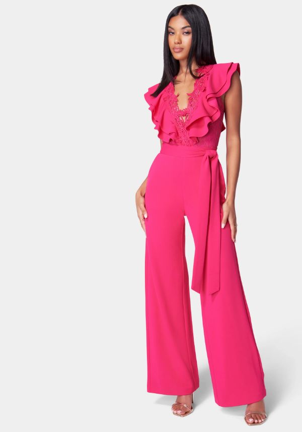 Pink Palazzo Jumpsuit