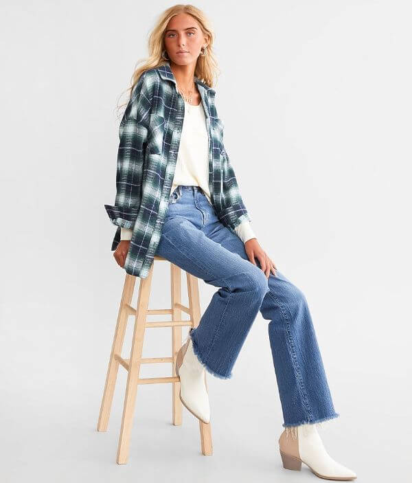 Plaid Boyfriend Shirt Outfit