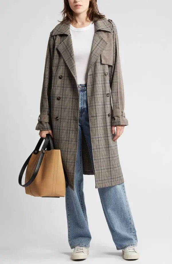 Plaid Coat Street Style