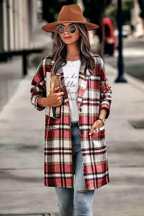Plaid Jackets For Women Outfit
