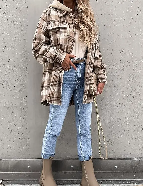 Plaid Jackets For Women Winter
