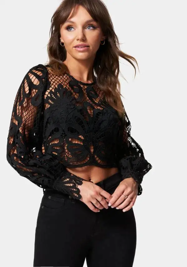 Semi Sheer Blouse Outfit