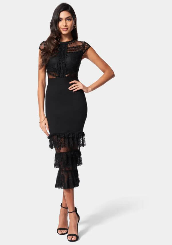 Tiered Lace Dress