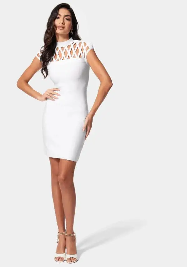 White Bandage Mini Dress
