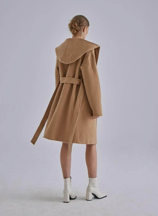 Wrap Coat With Hood