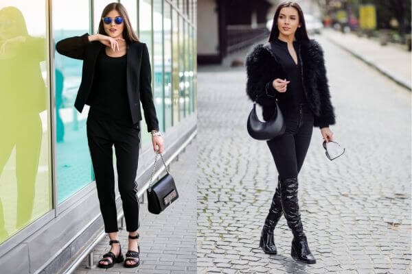 Black Monochromatic Outfits