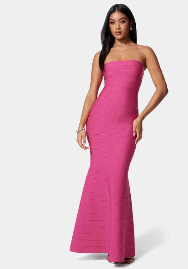 fuchsia Bandage Gown