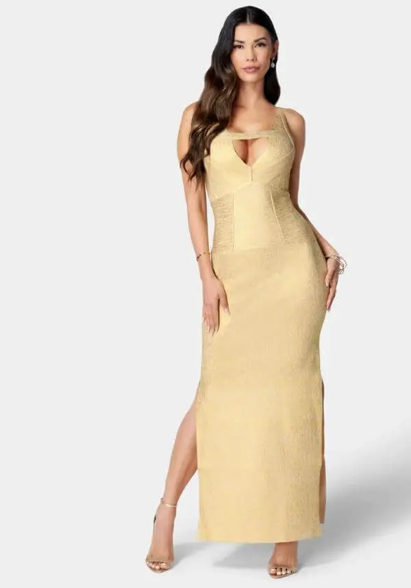 gold Bandage Gown