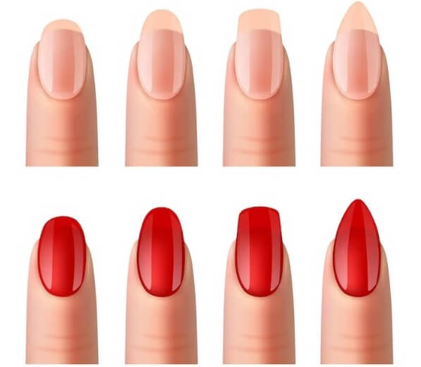 how to do different nail shapes
