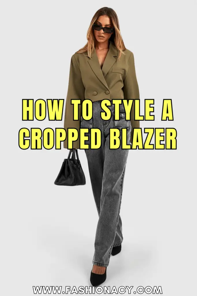 How to Style a Cropped Blazer