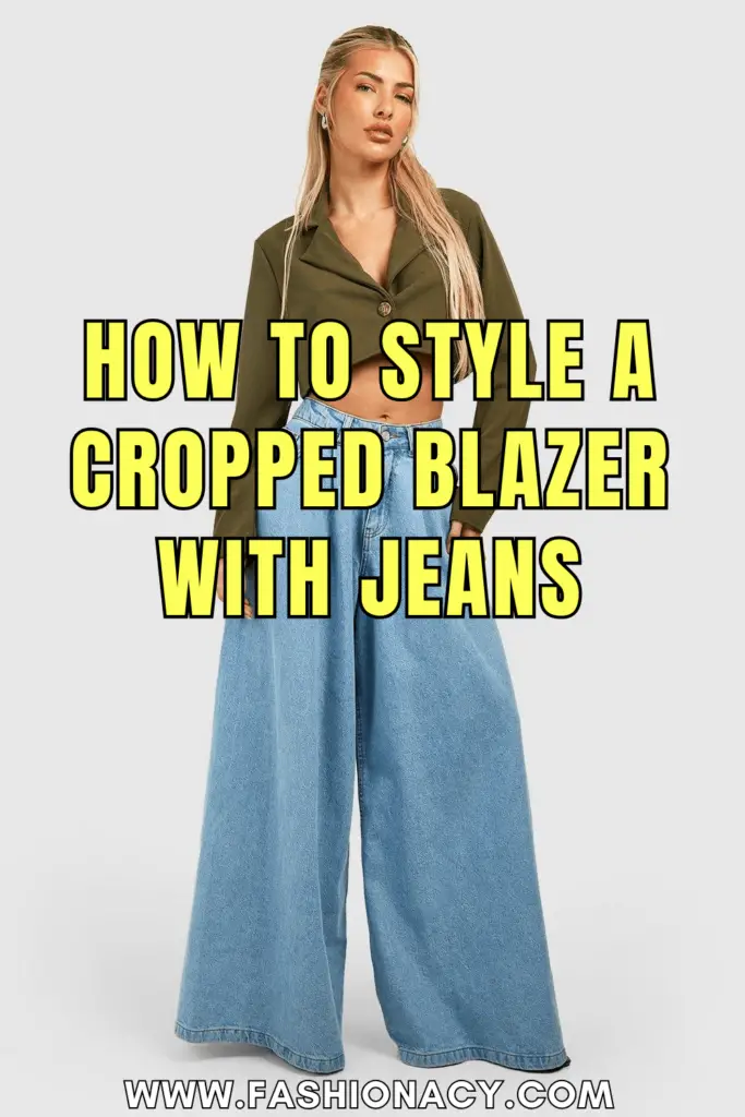 How to Style a Cropped Blazer With Jeans