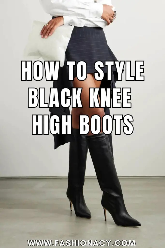 styling black knee high boots
