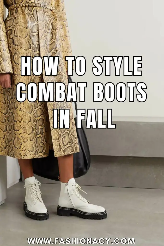 How to Style Combat Boots in Fall