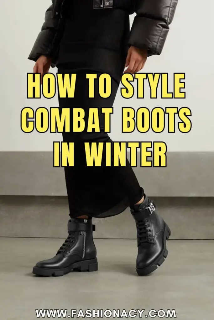 How to Style Combat Boots in Winter