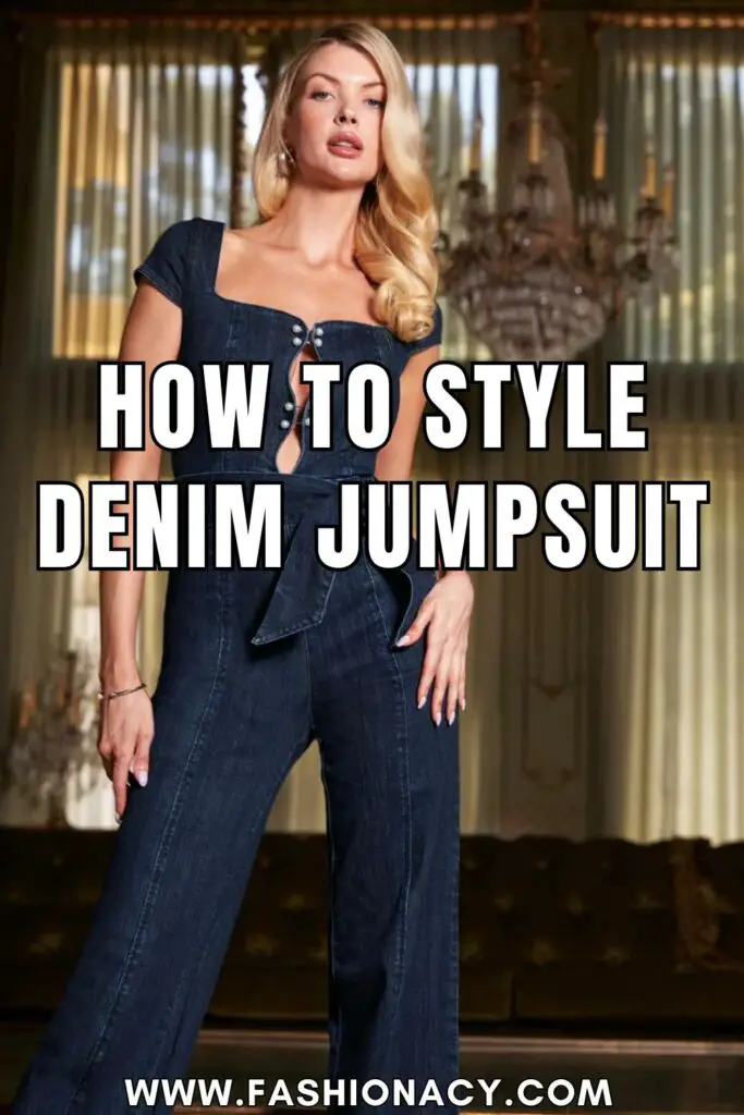 How to Style Denim Jumpsuit